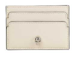 Alexander McQueen Card Holder, Leather, Cream, 719176, DB/B, 3*